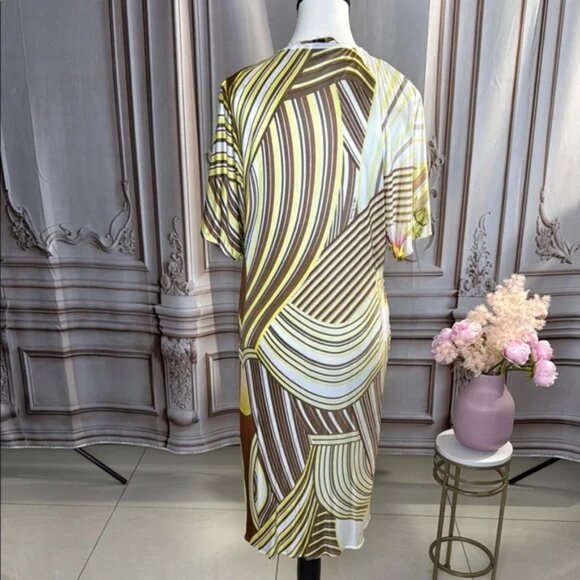 CAVALLI cocktail dress wrap floral size 12 - Picture 2 of 6